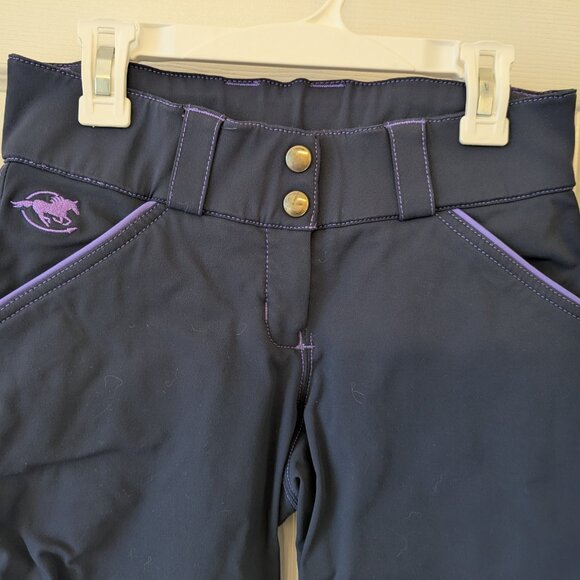 Piper Evolution Breeches - Navy/Iris - Knee Patch 24R - Picture 4 of 7